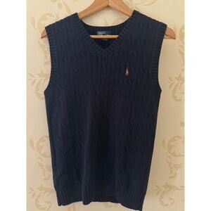 Boys Polo Ralph Lauren Cable Sweater Vest Size 16/18